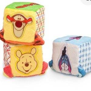 3 pc Winnie the pooh soft baby blocks set